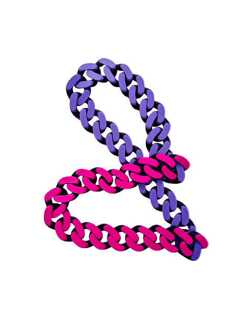 Rave Chain (NEON MAGENTA / PURPLE)
